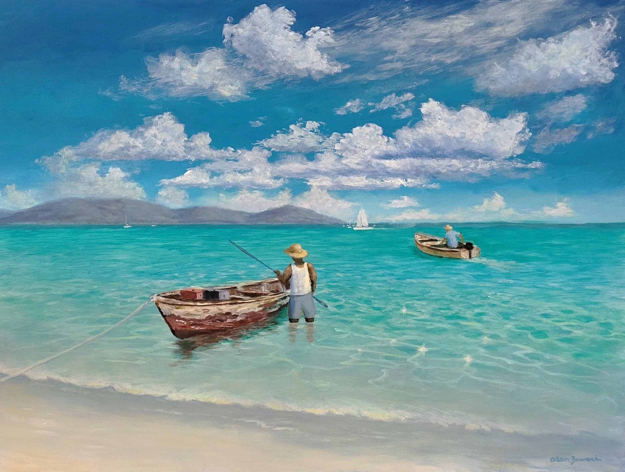 Tropical 　２ED１枚、Scrubland　２ED１枚 High-End Tropical Island Art | One-of-a-Kind Tropical Paintings